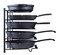 Metal Heavy Duty Kitchen Countertop Cabinet Pantry Pan, Pot Lid, and Pot Organizer Rack Holder